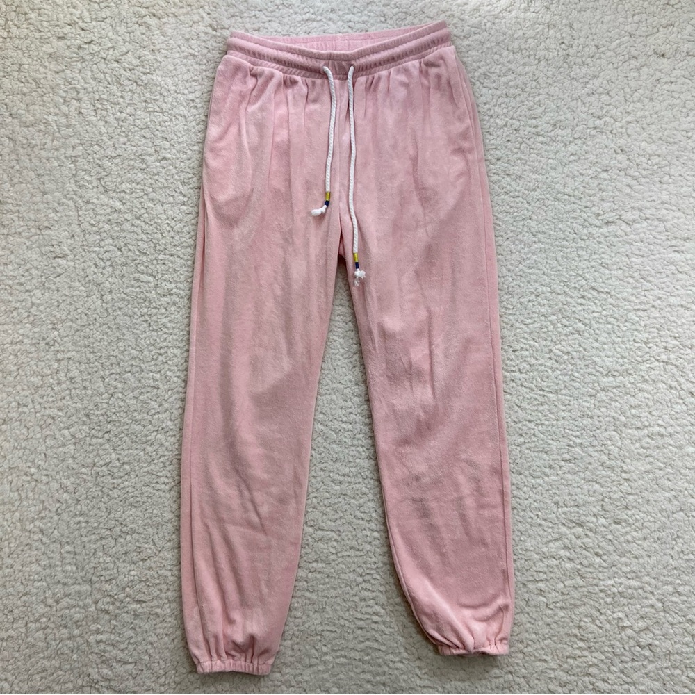 The Upside Sweatpants Women's Size X-Small Pink Cotton Terry Relaxed Fit